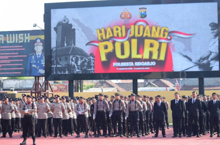 Polresta Sidoarjo Gelar Upacara Peringatan Hari Juang Polri