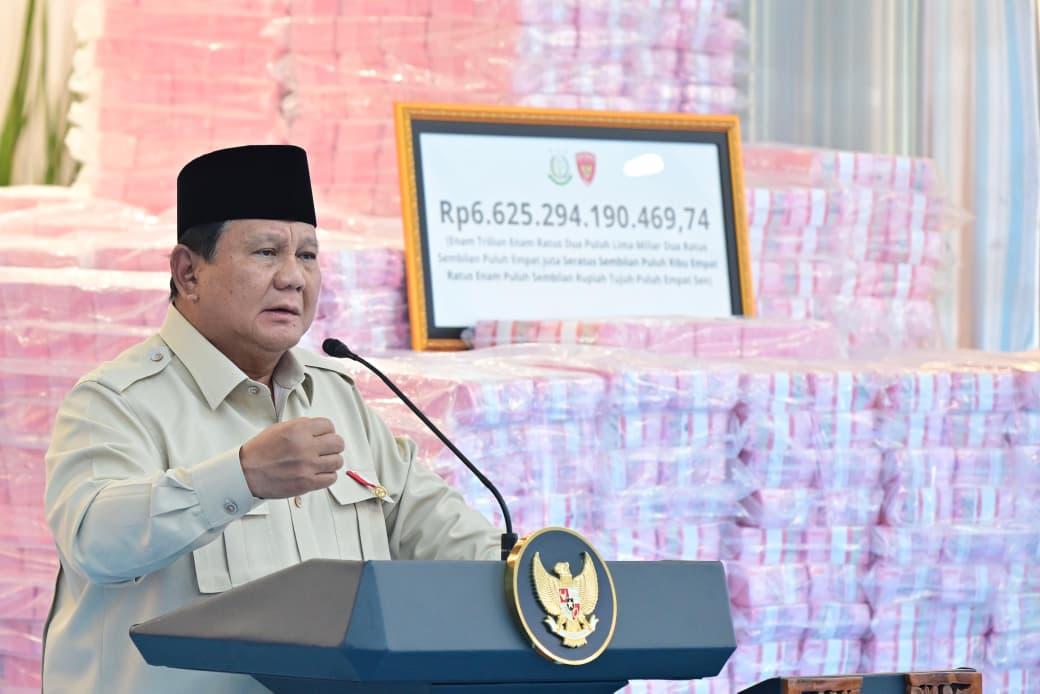 Presiden Prabowo Tegaskan Komitmen Selamatkan Kekayaan Negara