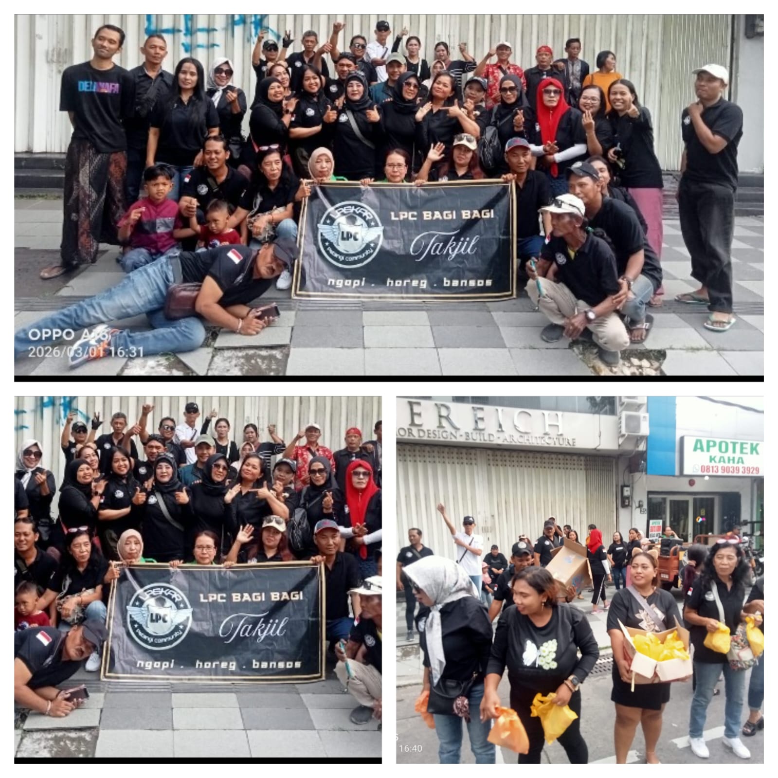 LPC ( Laskar Pelangi Community ) Surabaya Berbagi Tak’jil Dan Santunan Anak Yatim Di Bulan Suci Ramadhan 1447 H /2026