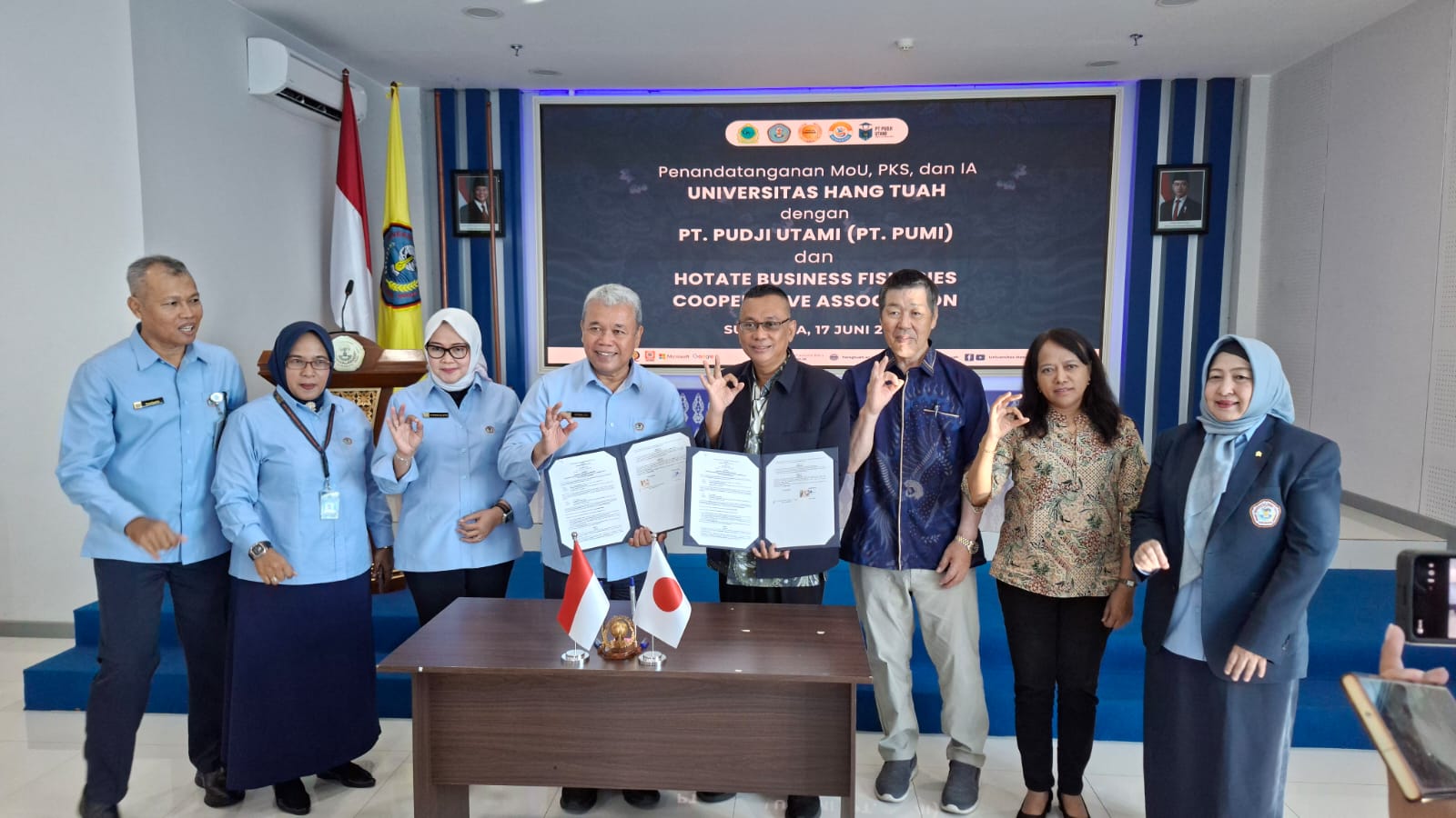 UHT Gandeng PT PUMI dan PT Hotate Jepang, Mahasiswa Perikanan Berpeluang Magang Setahun di Jepang